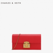 7日0点：CHARLES&KEITH CK6-10840116 圆珠装饰长款链条包 258元