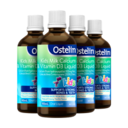 38女神节预售：Ostelin 儿童液体乳钙 90mL*4瓶 316.35元包邮（需用券）