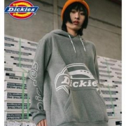 【暖春战疫】Dickies logo印花抓绒连帽卫衣 到手价359