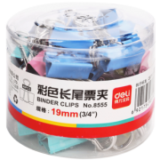 得力（deli） 5#长尾夹 19mm 40枚 7.9元