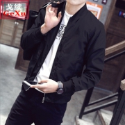 男士春秋外套夹克棒球服工装服男装