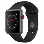 Apple Watch Series 3智能手表（GPS+蜂窝款 42毫米 深空灰色铝金属表壳）