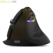 19日0点： DeLUX 多彩 M618mini 无线垂直鼠标
