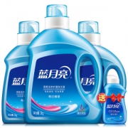 蓝月亮 薰衣草香 亮白增艳洗衣液 2kg+1kg*2瓶+80g