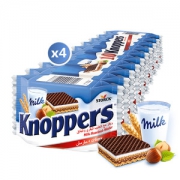 德国进口 Knoppers 牛奶榛子巧克力威化饼 2斤 共40包