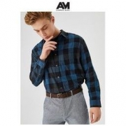 ANDREW MARC 安德鲁·马克 AMWM8GS232MNY 男士英伦风格子衬衫 *3件