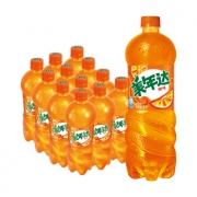 限地区：美年达 Mirinda 橙味 碳酸饮料 1L*12瓶 *2件 57.48元（2件6折）