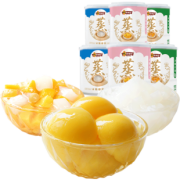 林家铺子 冰糖黄桃罐头黄桃椰果什锦组合 200g*6罐 24.9元包邮（需用券）