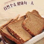 7种天然谷物，6%膳食纤维：250gx2包 曼可顿 高纤维全麦吐司面包片