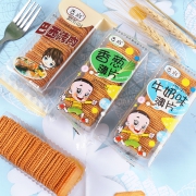 京东PLUS会员：飞旺 香葱薄片饼干 275g 共3包 牛奶/巴西烤肉/五香牛肉味*3件