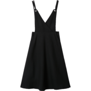 ME&CITY 559769 女士V领背带半身裙 *2件 256.2元（合128.1元/件）