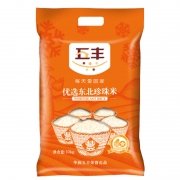 限地区：五丰 优选珍珠米 东北大米 10kg/袋*2件