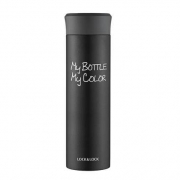 LOCK&LOCK 乐扣乐扣 缤纷保温杯 LHC4015BLK（390ml）黑色 *3件