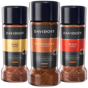Davidoff 大卫杜夫 意式速溶黑咖啡无糖罐装 100g *2件 117元包邮（双重优惠）