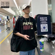 筱赞 男士纯棉印花T恤