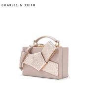CHARLES&KEITH 50700838 女士蝴蝶结装饰单肩包