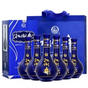 扳倒井蓝花坛 52度浓香型白酒整箱特价高度纯粮食酒480ml*6/瓶
