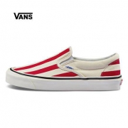 Vans 范斯 Slip On VN0A3JEXVN0 竖条纹帆布鞋