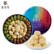 遁地蜀旗 经典三拼 手工曲奇饼干 248g/盒 入口即化