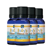 88VIP： Nordic Naturals 挪威小鱼 婴幼儿维生素D3滴剂 4ml*4瓶