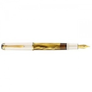中亚Prime会员： Pelikan 百利金 Classic传统系列 M200 钢笔 F尖 金色大理石纹