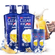 CLEAR 清扬 男士去屑洗发水套装 啤酒酷爽型 720g*2 赠 啤酒酷爽100g*2