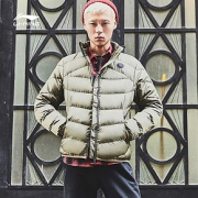 李宁（LI-NING） 韦德 AYMM183 男士短款鹅绒服