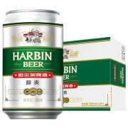 哈尔滨啤酒 醇爽 330ml*24听*2件