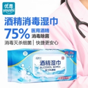 75%酒精消毒湿巾 50片