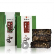 岽峰山 安化黑茶 荷香金花手筑茯砖茶叶 1KG 68元包邮（需用券）