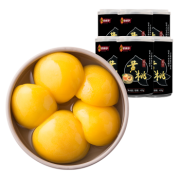 林家铺子 新鲜糖水黄桃罐头 425g*6罐 29.9元包邮（双重优惠）