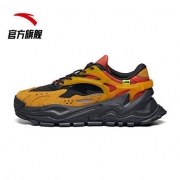 28日0点：ANTA 安踏 912018842 姜黄/焦糖橙/碳灰 休闲鞋复古老爹鞋