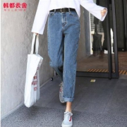 21点：韩都衣舍 NG9137 女款复古风牛仔裤