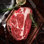 澳洲进口 今聚鲜 西冷+眼肉 原切牛排套餐 10片 共1300g