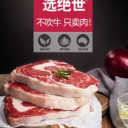 澳洲进口品质牛排 绝世 原肉整切 牛排 10片