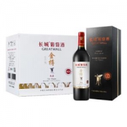 GreatWall 长城 金樽系列 橡木桶解百纳干红葡萄酒 750ml*6瓶
