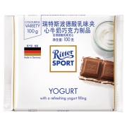 Ritter SPORT 瑞特斯波德 酸乳夹心牛奶巧克力 100g *9件+凑单品