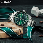 CITIZEN 西铁城 AW1598-70X 绿水鬼光动能男士腕表