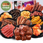 第二件3.9元 三只松鼠 麻辣零食大礼包