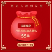 搭夫人 原创汉服福袋 6米摆裙子1件