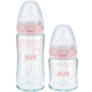 NUK 玻璃奶瓶 新生儿仿母乳实感宽口奶瓶 120ml 65.83元含税包邮