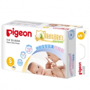pigeon 贝亲 植护系列 蚕丝蛋白柔滑亲肤纸尿裤  S号 78片 79元