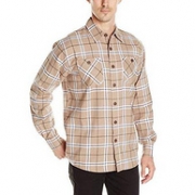 美国3大大牛仔品牌之一，100%纯棉：Wrangler 男士 长袖法兰绒衬衫
