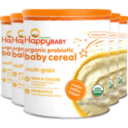 38女神节预售：Happybaby 禧贝 有机混合谷物米粉198g 五罐装*2件 189元包税包邮（需付50元定金）