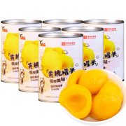 中华老字号 鹰金钱 糖水黄桃罐头 425g*6罐
