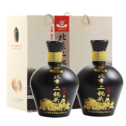 北京京都 黑坛二锅头白酒43度500ml*2瓶 66元包邮