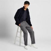 UNIQLO 优衣库 422325 男士法兰绒松紧长裤