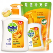 补货预告： Dettol 滴露 自然清新洗手液 （500g+300g）