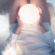 耕熙 抖音同款月球表面小夜灯 月光白