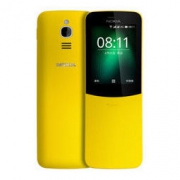 诺基亚 NOKIA 8110 移动联通4G手机 黄色 直板按键 双卡双待 经典复刻 炫酷滑盖 4G热点备用功能机 *3件